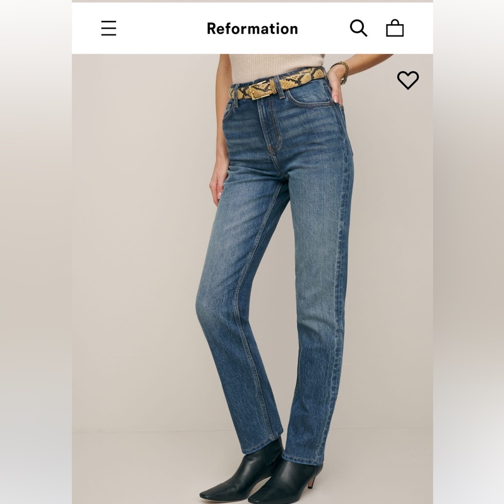 Reformation LIZA ULTRA HIGH RISE STRAIGHT JEANS